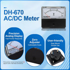 Ammeter Dh-670 Dc 0-1 Ma Rectangular Ampere Needle Panel Meter Gauge Amperemeter
