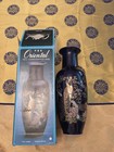 Henry Wedemeyer Kutani Japan Japanese Vase Porcelain Cobalt Blue  New In Box