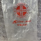 Vintage Schwinn Sting-ray Banana Seat Plastic Bag Approved Logo 60s 70s
