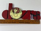 Vtg 1980s The Doors Folk Art Sign Plaque Shop Wood Wooden Jim Morrison