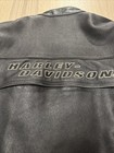 Vintage Harley Davidson Quilted Leather Motorcycle Riding Jacket Embroidered Lg