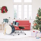 Ktaxon 3-piece Junior Drum Set - Complete Mini Beginner Kit School Band