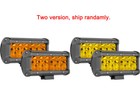 4x 6 7  Amber Led Work Light Bar Tri-row Pods Spot Flood Combo Driving Fog 3000k