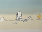 Rare Vintage John Lennon   9 Dream  Signed Serigraph By Yoko Ono - 52 300