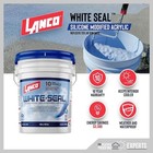 Elastomeric Roof Sealer 5 Gallon White Coating Waterproof Rubberized Cool Rv