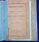 1864 Civil War Lincoln Propaganda Miscegenation Race Mixing Book Black Americana