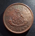1857 Bank Of Upper Canada Penny Token Pc-6d Vf35 Toned Choice Sharp Rim Bre-719