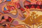 Bead Embroidery Kit On Natural Artist Canvas Needlepoint Beadwork Diy Wall Art