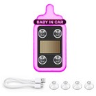 Baby In Car Bottle Shaped Led Light Suction Cup - Ice-blue - Neon Accent Window