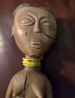 Vintage African Hand-carved Wood Fertility Statue Figure 12    Tribal Art Heavy