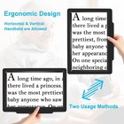 5x Large Page Magnifying Glass For Reading  Full-page Viewing Area Magnifier    