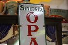 Rare Sinclair Opaline Gas Service Station Dealer Porcelain Metal Sign Oil Ford