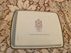 Vtg Daher Decorated Ware England Small Tin Floral Metal Tea Vanity Tray 7 x5 5 