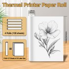 Thermal Paper 8 5 X 11 Inch For Portable Printers  Bpa-free  4 Rolls