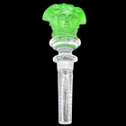 Rosenthal Versace Medusa Green Lead Crystal Bottle Stopper Made In Austria