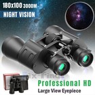 180x100 High Power Military Binoculars Day night Zooming Hunting Binoculars  bag