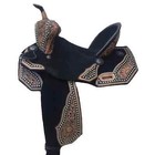 Barrel Racing Horse Saddle Trail Tooled Carved Leather Equestrian Western 15  