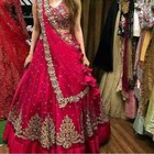 Latest Launch Pink Net Lehenga Choli With Dupatta For Women And Girls