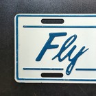 Fly Navy License Plate Frame Insert Decorative Plate Cover White   Blue