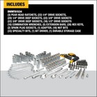 Dewalt Sae metric Mechanics Tool Set Multi-tool W  Blow Molded Case  205-piece 