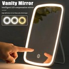 Foldable Led Vanity Mirror Usb Dimmable 3-mode Makeup Light Bathroom Mirror