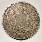 1855 Chile 50 Centavos Condor Silver Original Surfaces Type Coin Die Crack