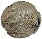 90 Bc Roman Republic Silver Denarius C  Vibius C  F  Pansa Ngc Choice Xf