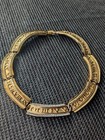 1990s Ivana Trump Roman Numerals Statement Gold Necklace Earring Bracelet Ring