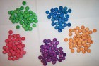50 Wood Bird Toy Parts 1 2  Small Colored Wooden Round Beads Small Craft W hole