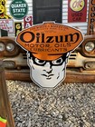 Antique Vintage Old Style Oilzum Man Gas Sign 40    