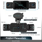 4 Channel Wifi Dash Cam 1080p Hd Driving Recorder Night Vision Front rear Camera