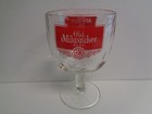 Vintage Old Milwaukee Beer Thumbprint Glass Goblet Jos  Schlitz Brewing Co 