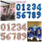 Digital Number Balloons 32  Blue Pink Navy Large Big Foil Mylar Birthday Party