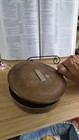 Vintage Copper Bed Warmer Pan With Wood Handle