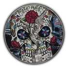 2017-mo Mexico Libertad Dia De Muertos 1 Onza 999 Silver Colorized Coin With Coa