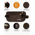 Boxiki Travel Brown Money Belt With Rfid Sleeves Set