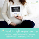 Love At First Sight White Sonogram Keepsake Frame