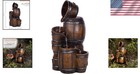 24  Rustic Tiered Fountain - 4-tier Water Feature For Indoor   Outdoor Serenity