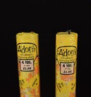 Vintage Shelf Drawer Liner Roll Plastic 70s Yellow Orange Flower Power Mcm Boho