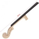 4 4 Size Violin Neck Head Unfinished Ebony Fingerboard For Violin Parts Replace