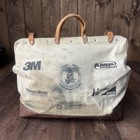 Vintage Klein Tools 5102-18 Canvas Leather Lineman Utility Tool Bag 18    Usa Rare