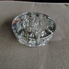 Vintage Clear Glass Flower Frog 11 Hole