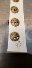 Antique Vintage Brass Lily Button Set Of 9 Flower Floral Old Ornate Buttons Wow 