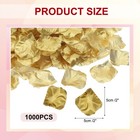 1000pcs Artificial Rose Petals Silk Flower Decoration  Gold