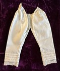 Antique 7    White Cotton Pantalettes For Antique Or Vintage Doll Lot 4173