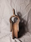 Antique Block Pulley  Wood cast Iron  Rustic