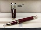 Montblanc Writers Edition Mark Twain Wine Red Body Ballpoint Pen - Free Shipping
