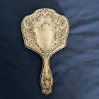 German Silver Victorian Mirror Hand Vanity G  Silver Vintage