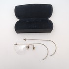 Vintage 1 10 12k Gf Gold Filled Rimless Wire Eyeglasses Spectacles Missing Lens