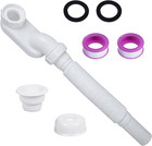 Flexible Tub Drain With P-trap 1-1 2 Inch Space Saving Freestanding Bathroom